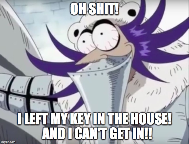 Awkward or Pissed | OH SHIT! I LEFT MY KEY IN THE HOUSE!  AND I CAN'T GET IN!! | image tagged in awkward or pissed | made w/ Imgflip meme maker