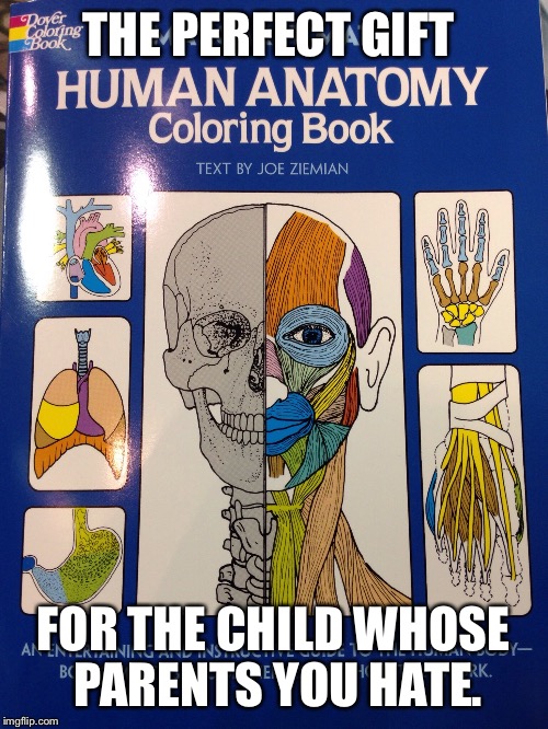 When the kid gets to the reproductive system, there will be awkward conversations abound. | THE PERFECT GIFT; FOR THE CHILD WHOSE PARENTS YOU HATE. | image tagged in coloring | made w/ Imgflip meme maker