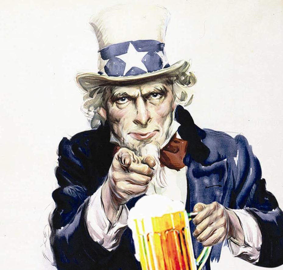High Quality Uncle Sam Beer Blank Meme Template