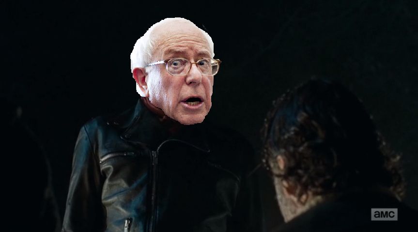 High Quality Bernie Negan Blank Meme Template