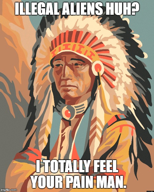 native american meme template