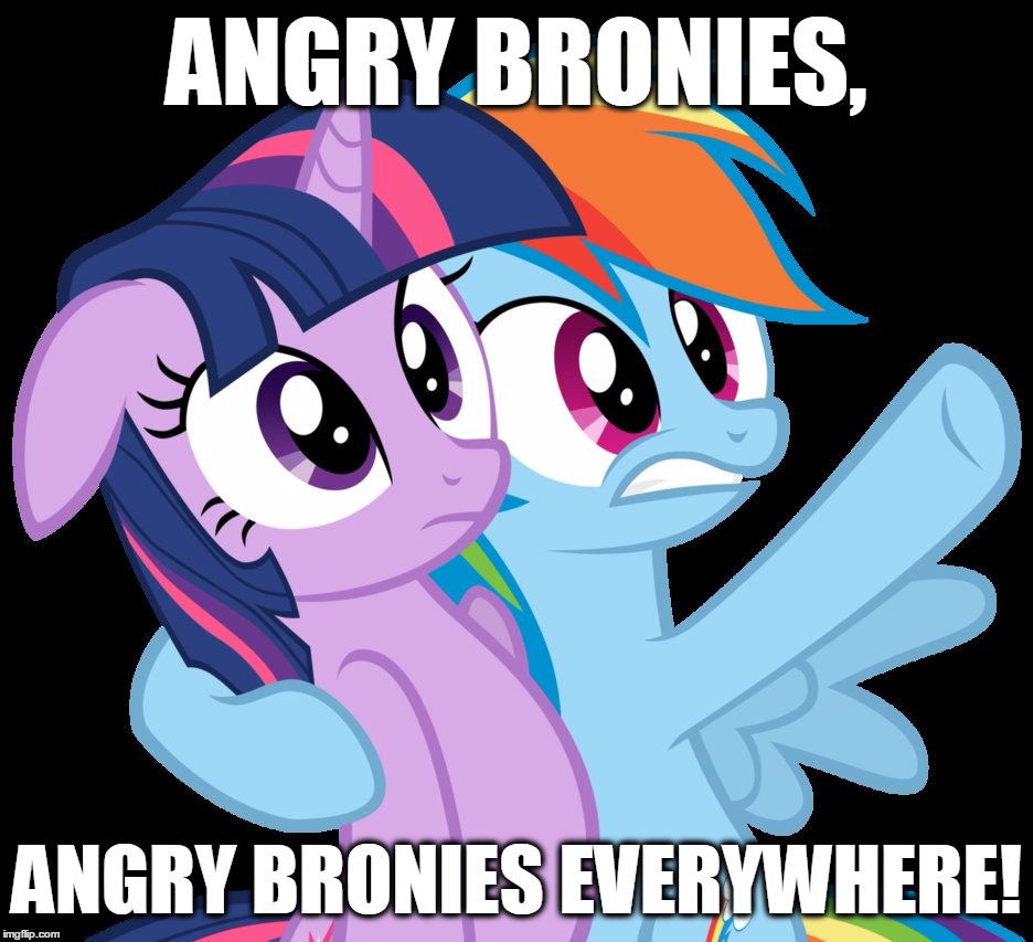 ANGRY BRONIES, ANGRY BRONIES EVERYWHERE! | image tagged in ponies,ponies everywhere | made w/ Imgflip meme maker