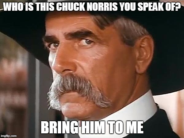 WHO IS THIS CHUCK NORRIS YOU SPEAK OF? BRING HIM TO ME | image tagged in sam | made w/ Imgflip meme maker