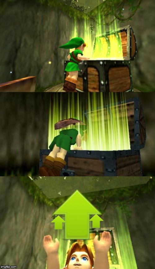 Link Gets Item | _ | image tagged in link gets item | made w/ Imgflip meme maker