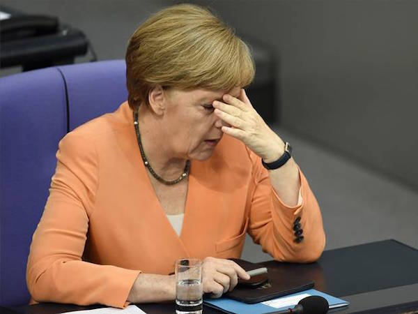 High Quality Facepalm Merkel Blank Meme Template