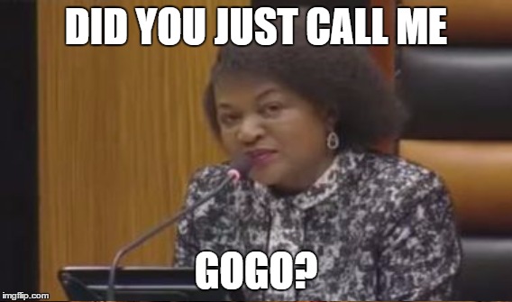 Granny Speaker  | DID YOU JUST CALL ME; GOGO? | image tagged in granny,grandma | made w/ Imgflip meme maker