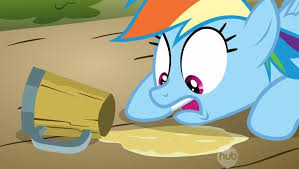 High Quality Rainbow Dash desperate for her cider Blank Meme Template