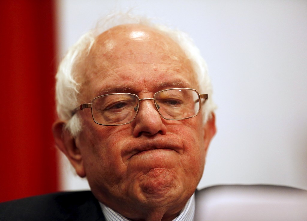 High Quality Bernie Sanders pouting Blank Meme Template