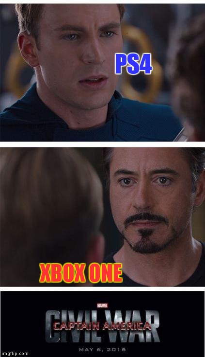 Marvel Civil War 1 Meme | PS4; XBOX ONE | image tagged in memes,marvel civil war 1 | made w/ Imgflip meme maker
