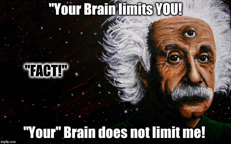 Stupid People |  "Your Brain limits YOU! "FACT!"; "Your" Brain does not limit me! | image tagged in bullying | made w/ Imgflip meme maker