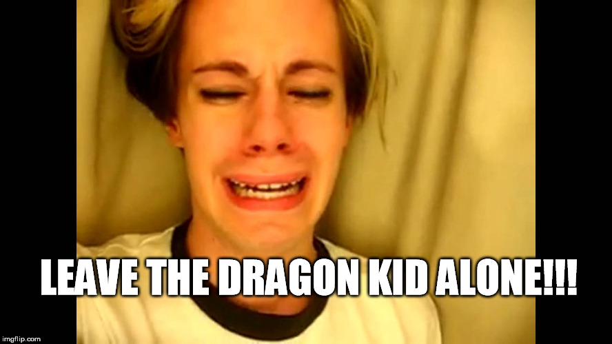 LEAVE THE DRAGON KID ALONE!!! | made w/ Imgflip meme maker
