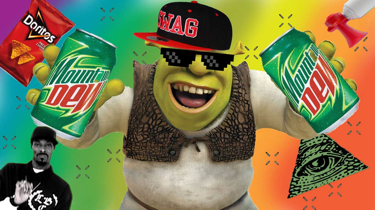 MLG Shrek Blank Meme Template
