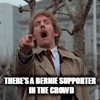 Trump Bot | THERE'S A BERNIE SUPPORTER  IN THE CROWD | image tagged in trump 2016 | made w/ Imgflip meme maker