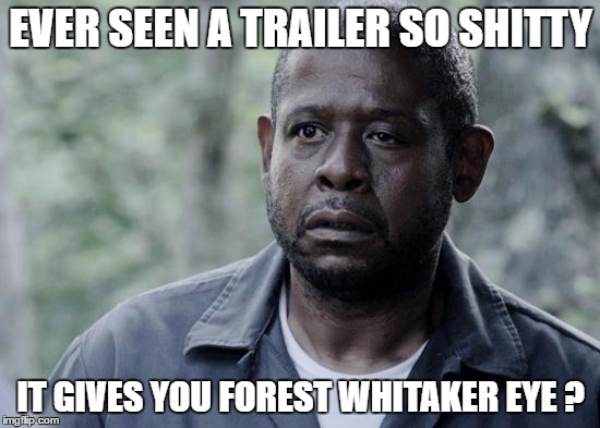 Forest Whitaker | EVER SEEN A TRAILER SO SHITTY; IT GIVES YOU FOREST WHITAKER EYE ? | image tagged in forest whitaker | made w/ Imgflip meme maker