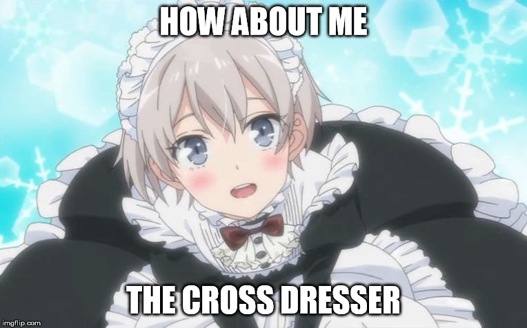 Trap | HOW ABOUT ME THE CROSS DRESSER | image tagged in trap | made w/ Imgflip meme maker