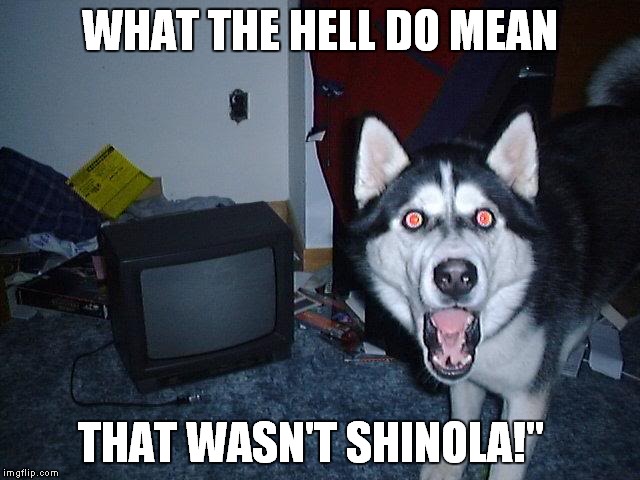 Ruh Roh | WHAT THE HELL DO MEAN; THAT WASN'T SHINOLA!" | image tagged in memes | made w/ Imgflip meme maker