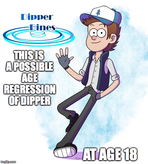 Big Dipper | THIS IS A POSSIBLE AGE REGRESSION OF DIPPER; AT AGE 18 | image tagged in dipper pines,gravity falls,memes | made w/ Imgflip meme maker
