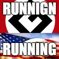 Grammerican | RUNNIGN RUNNING | image tagged in grammerican | made w/ Imgflip meme maker