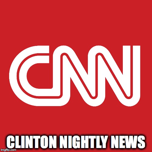 CLINTON NIGHTLY NEWS | image tagged in cnn,bernie cnn,bernie meme,comedy | made w/ Imgflip meme maker