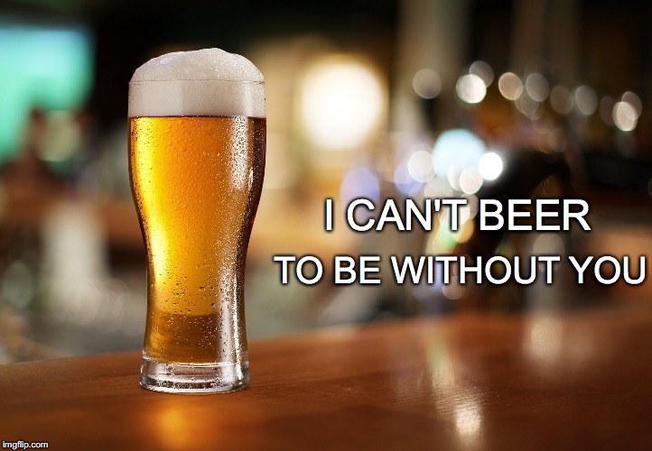STELLA...STELLA... | TO BE WITHOUT YOU; I CAN'T BEER | image tagged in beer,beer to be without you,love,funny | made w/ Imgflip meme maker