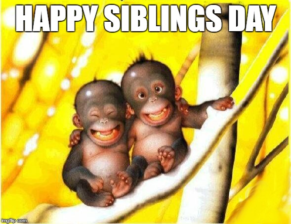 Peas In A Pod | HAPPY SIBLINGS DAY | image tagged in happy siblings day,funny animals,family life,i love you,brothers,sisters | made w/ Imgflip meme maker