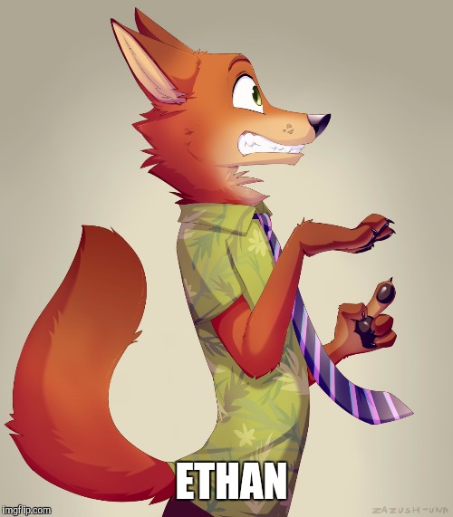 Zootopia Fox | ETHAN | image tagged in zootopia fox | made w/ Imgflip meme maker