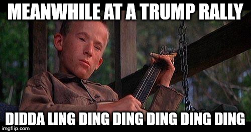 MEANWHILE AT A TRUMP RALLY DIDDA LING DING DING DING DING DING | made w/ Imgflip meme maker