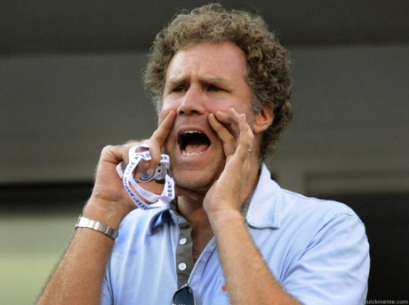 High Quality Will Ferrell yelling  Blank Meme Template