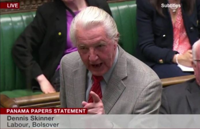 High Quality Dennis Skinner MP Blank Meme Template