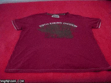 folding shirts for packing