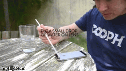 Tetesi lensa kamera pakai air. Lalu potret binatang kecil di sekelilingmu. (Via: youtube.com)
