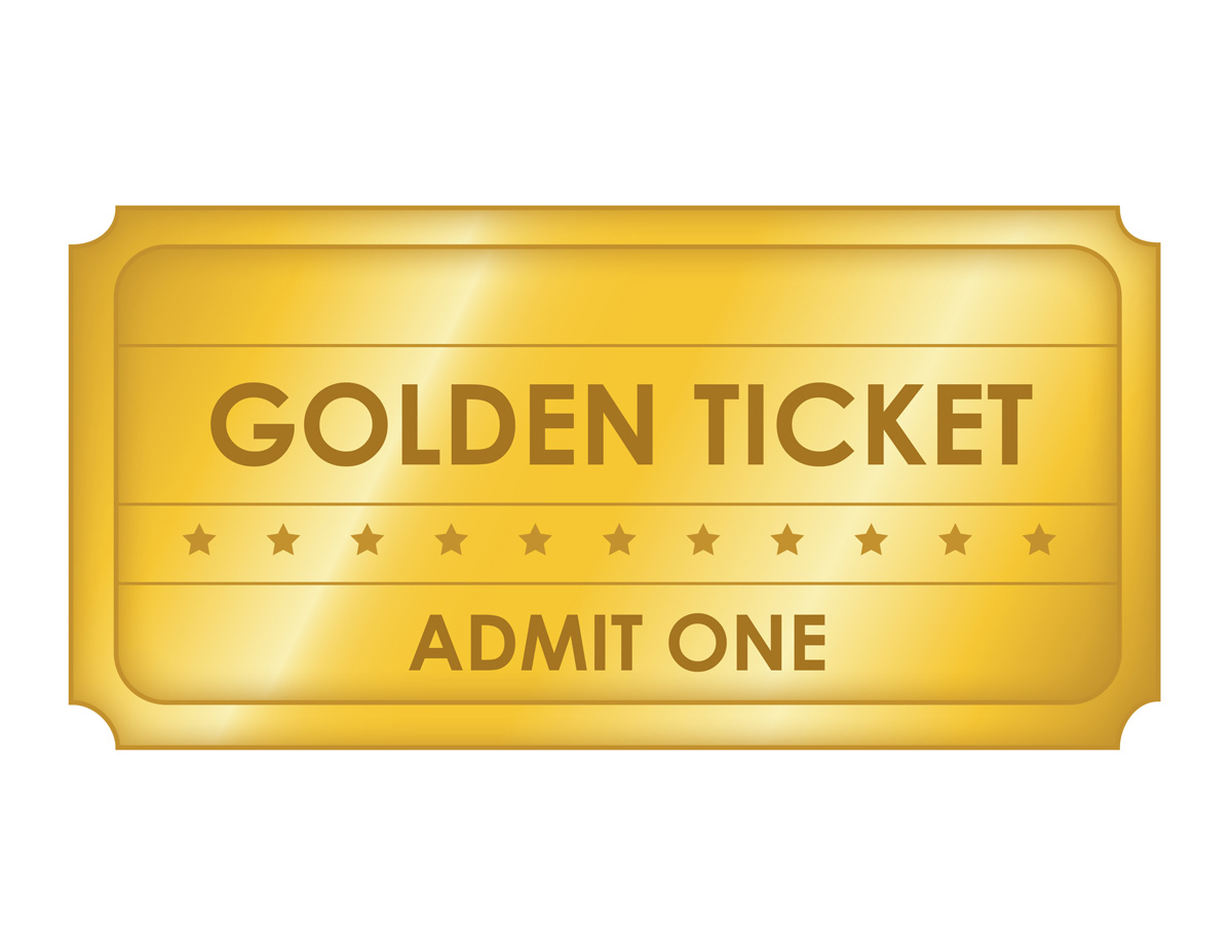 High Quality Golden Ticket Blank Meme Template