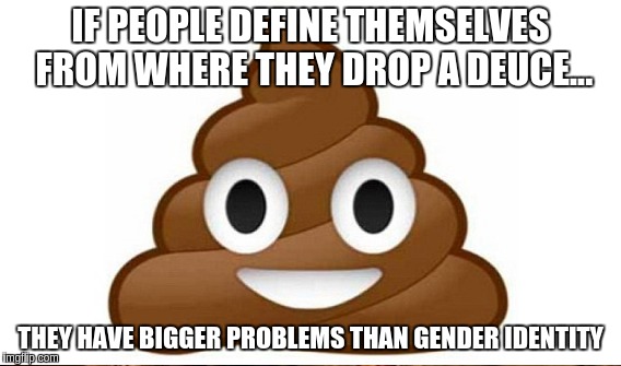 Dookie Swirl | IF PEOPLE DEFINE THEMSELVES FROM WHERE THEY DROP A DEUCE... THEY HAVE BIGGER PROBLEMS THAN GENDER IDENTITY | image tagged in memes | made w/ Imgflip meme maker