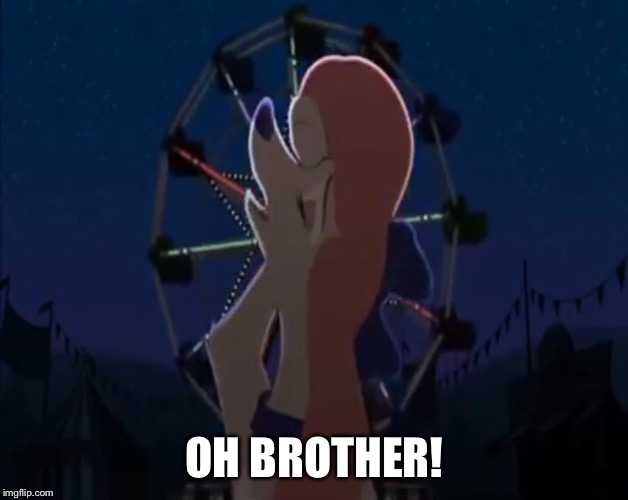 Oh Brother! | OH BROTHER! | image tagged in dixie - paw over face,memes,disney,the fox and the hound 2,dixie,reba mcentire | made w/ Imgflip meme maker