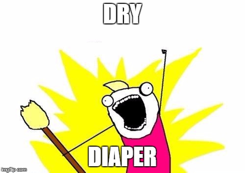 X All The Y Meme | DRY DIAPER | image tagged in memes,x all the y | made w/ Imgflip meme maker