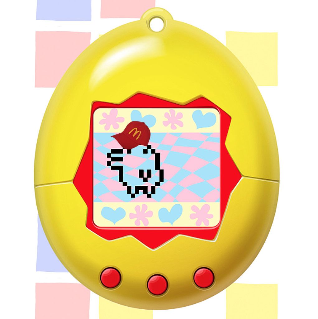 High Quality Burger Tamagotchi Blank Meme Template