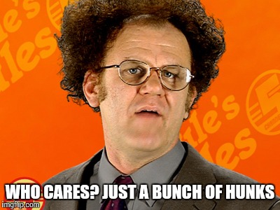 Brule's Rules | WHO CARES? JUST A BUNCH OF HUNKS | image tagged in brule's rules | made w/ Imgflip meme maker