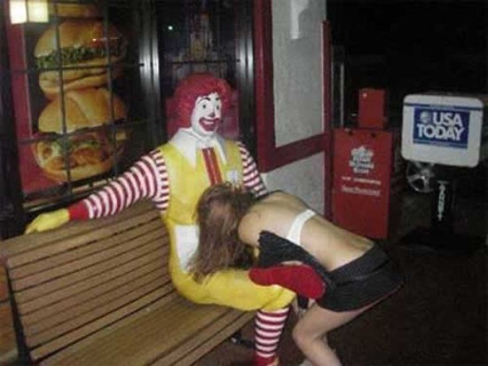 Ronald mcdonald blowjob