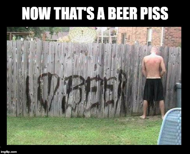 Beer P!ss | NOW THAT'S A BEER PISS | image tagged in memes,funny,omg,wtf,beer,pee | made w/ Imgflip meme maker