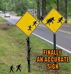 I don't know why, but that just cracks me up!!! | FINALLY AN ACCURATE SIGN | image tagged in immigrants crossing,memes,funny,funny signs,signs | made w/ Imgflip meme maker