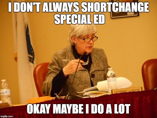 ON HISTORY'S SIDE | I DON'T ALWAYS SHORTCHANGE SPECIAL ED OKAY MAYBE I DO A LOT | image tagged in school,special education | made w/ Imgflip meme maker