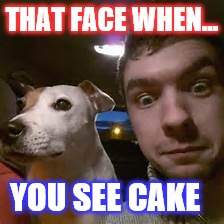 Jacksepticeye | THAT FACE WHEN... YOU SEE CAKE | image tagged in jacksepticeye | made w/ Imgflip meme maker