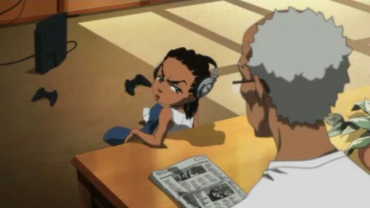 Boondocks Pause No Homo Blank Meme Template