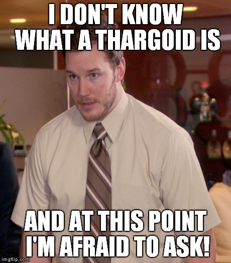 I DON'T KNOW WHAT A THARGOID IS AND AT THIS POINT I'M AFRAID TO ASK! | made w/ Imgflip meme maker