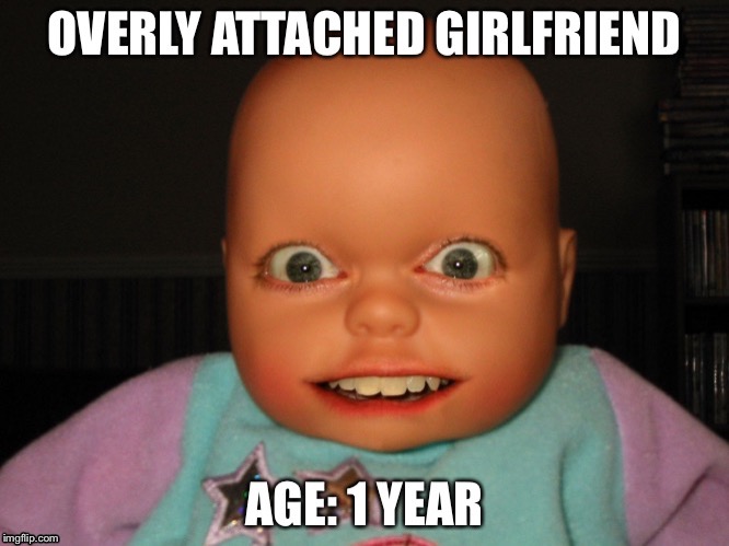image tagged in overly attached girlfriend | made w/ Imgflip meme maker