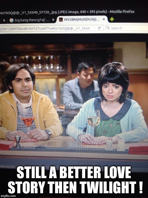 So true | STILL A BETTER LOVE STORY THEN TWILIGHT ! | image tagged in the big bang theory | made w/ Imgflip meme maker