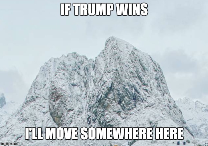 President  | IF TRUMP WINS; I'LL MOVE SOMEWHERE HERE | image tagged in presidential race,donald trump,vote 2016,republicans,democrats | made w/ Imgflip meme maker