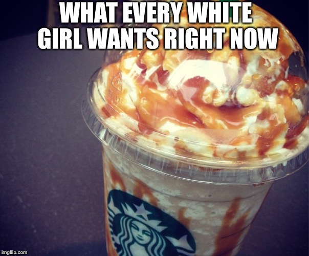 WHAT EVERY WHITE GIRL WANTS RIGHT NOW | image tagged in starbucks | made w/ Imgflip meme maker