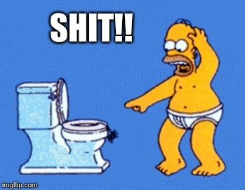 Sometimes one word say's it all | SHIT!! | image tagged in memes,homer simpson,featured,latest | made w/ Imgflip meme maker