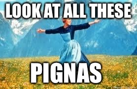 Look At All These Meme | LOOK AT ALL THESE; PIGNAS | image tagged in memes,look at all these | made w/ Imgflip meme maker